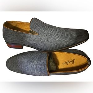 Florsheim Men's Postino Slip-On Blue Linen shoes 15179-400 14D